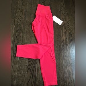 BNWT lululemon align pocket 25 pant in lipgloss